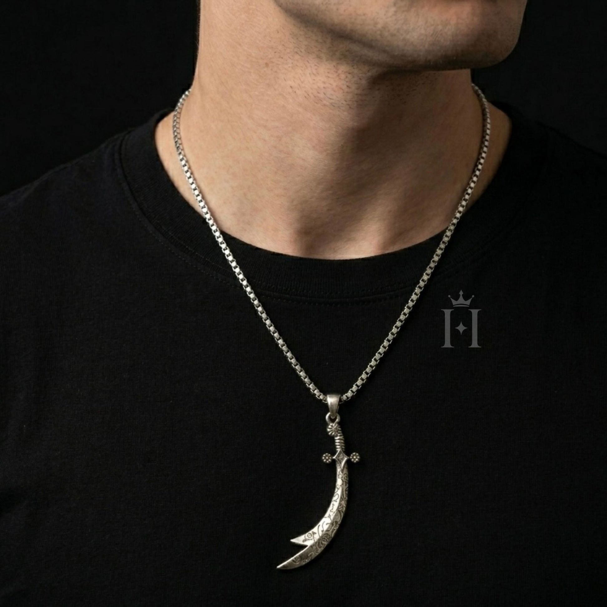 Zulfiqar Signature Pendant By Hunar - Hunarr